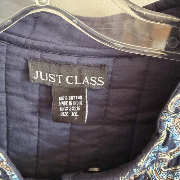 JUST CLASS Reversible Quilted Paisley Cotton Jacket XL Cottagecore Grannycore - Picture 6 of 6